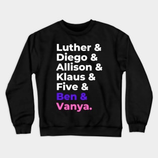 umbrella academy members Crewneck Sweatshirt